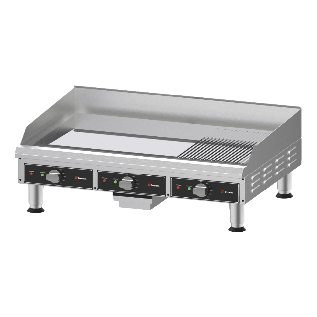 Plancha Eléctrica Cromo Mediana Lisa-Grill PLE900_PanelNegro.png